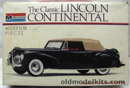 Monogram 1/24 1941 Lincoln Continental Convertible, 8206 plastic model kit